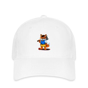 Iron Foxwhite - Flexfit Cap - white - Front