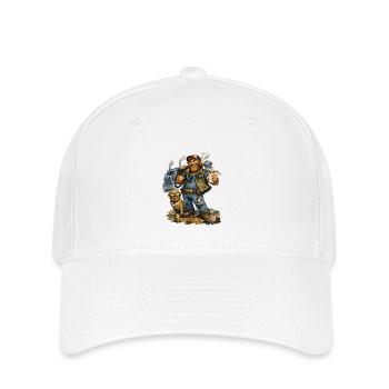 Trucker life Coffee break Dog - Flexfit Cap - white - Front