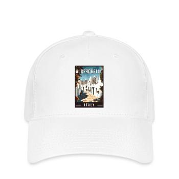 Découvrez l’Alberobello méditerranéen en Italie - Casquette Flexfit - blanc - Devant