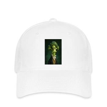 Broccoli Gentleman in Victorian Attire - Flexfit Cap - white - Front