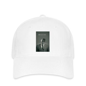 Surveillance silencieuse : Affiche minimale - Casquette Flexfit - blanc - Devant