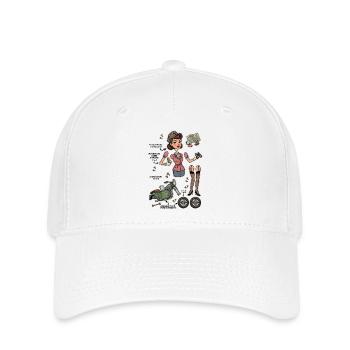 Poupée en papier Vintage Chic Adventurer - Casquette Flexfit - blanc - Devant