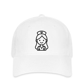 Krankenschwester - Flexfit Cap - Weiß - Vorne