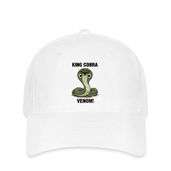 Cobra Royal Venin Serpent Danger King Cobra - Flexfit Cap - white - Front