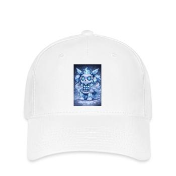 Eis-Kristall Robo-Hund - Flexfit Cap - white - Front