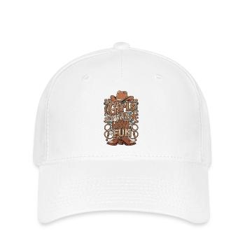Cowboy Fun : Faute de frappe - Casquette Flexfit - blanc - Devant