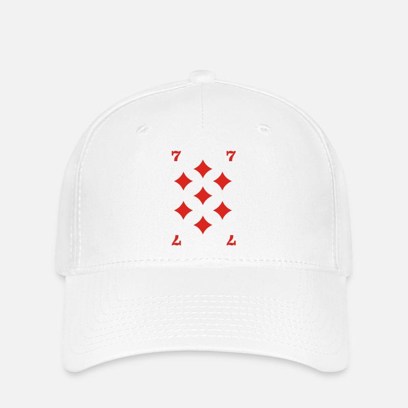 Checked Seven - Flexfit Cap - white