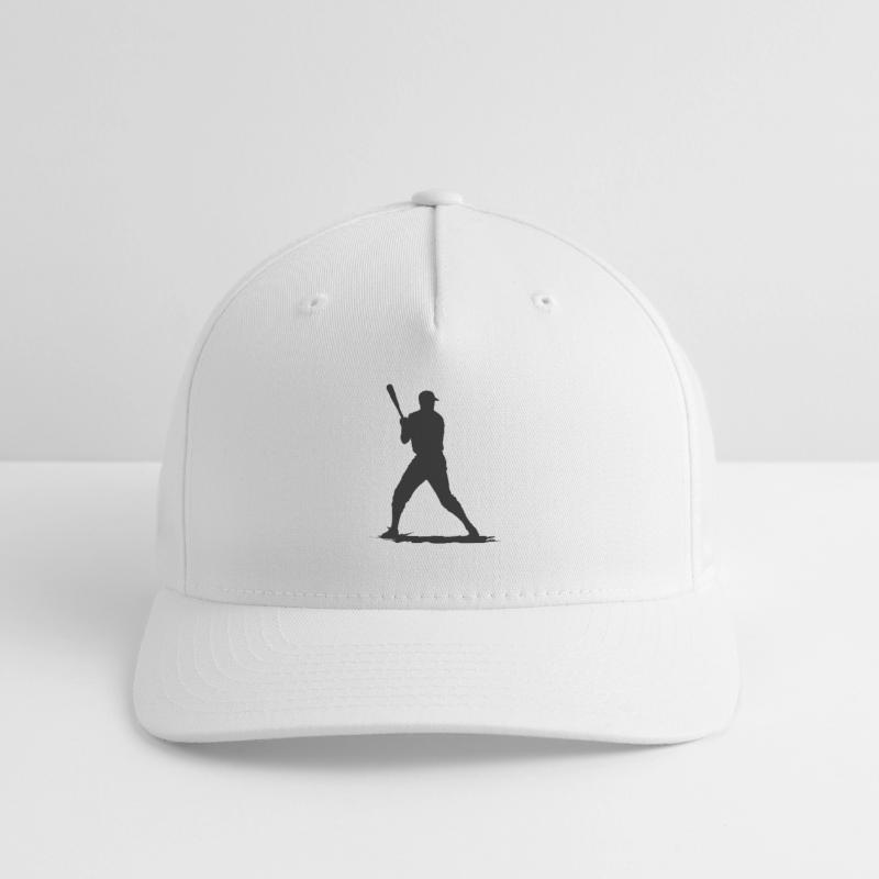 Baseball player with baseball bat Flexfit Cap