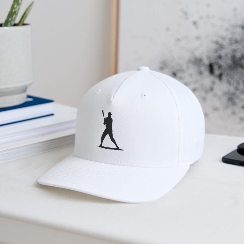Baseball player with baseball bat Flexfit Cap