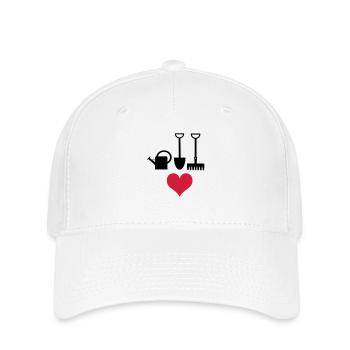 Garten - Flexfit Cap - Weiß - Vorne