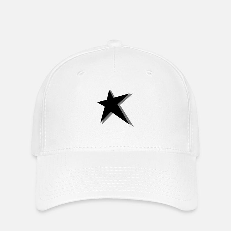 Stern - Flexfit Cap - Weiß