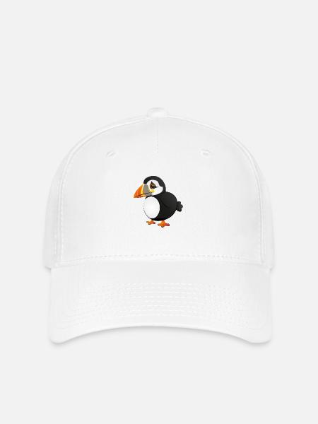 Papageitaucher - Puffin - Flexfit Cap - Weiß