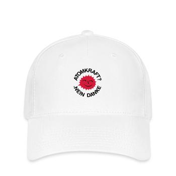 Nuclear power? No thank you! Logo smiling sun - Flexfit Cap - white - Front