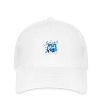 Pisces Zodiac Sign Water - Flexfit Cap - white - Front