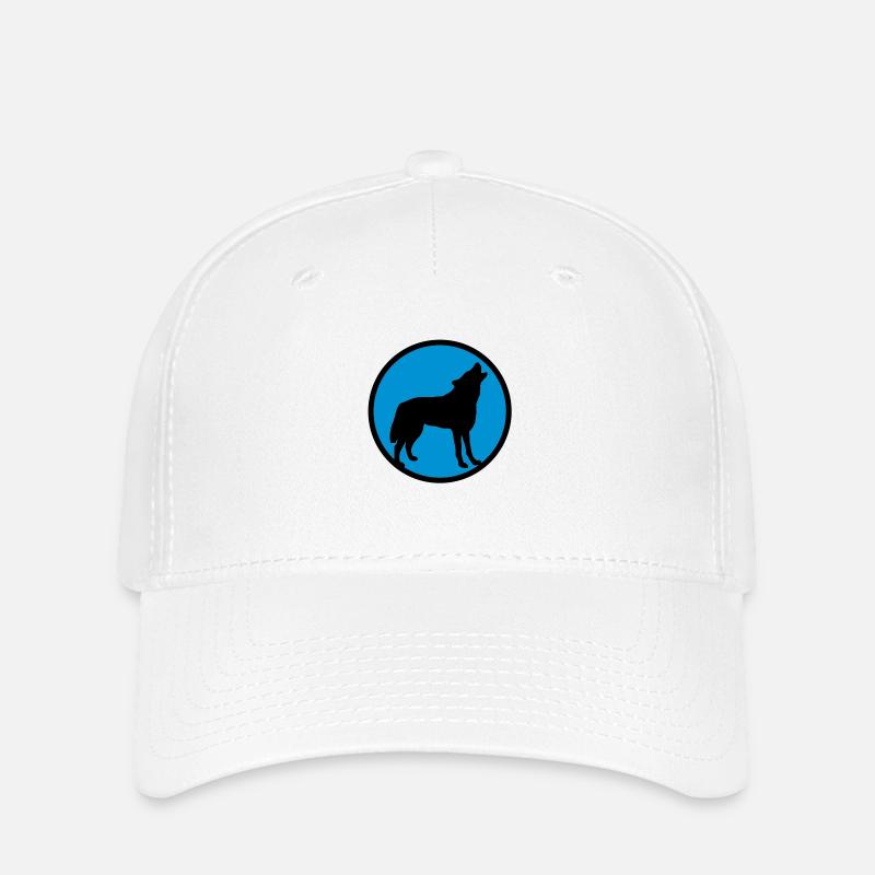wolf_092011_d_2c - Casquette Flexfit - blanc