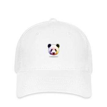 Panda poster - Flexfit Cap - Weiß - Vorne