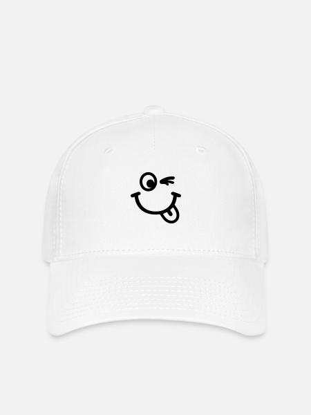 Smiley - Flexfit Cap - Weiß