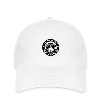 work_hard_party_harder_f1 - Flexfit Cap - Weiß - Vorne