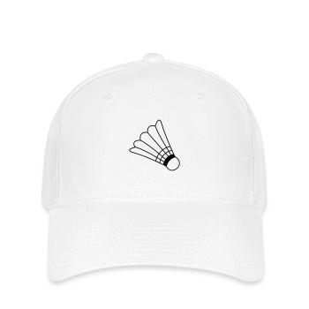 Badminton - Flexfit Cap - Weiß - Vorne