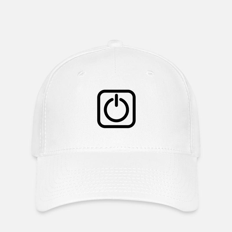 Off on on off power switch - Flexfit Cap - white