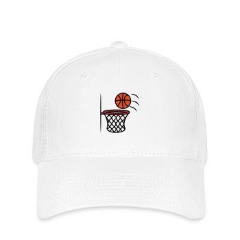 Panier de basket - Casquette Flexfit - blanc - Devant