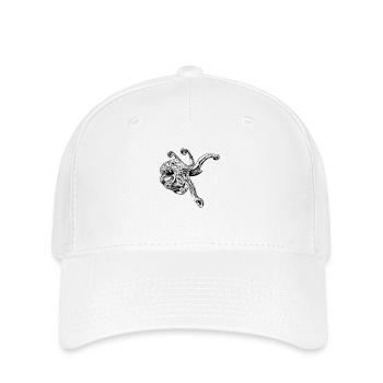 Krake Kraken Octopus Tintenfisch - Flexfit Cap - Weiß - Vorne