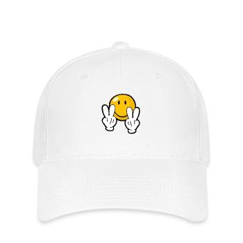 Smiley Confident - Flexfit Cap - white - Front