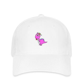 Dino Mädchen - Flexfit Cap - Weiß - Vorne