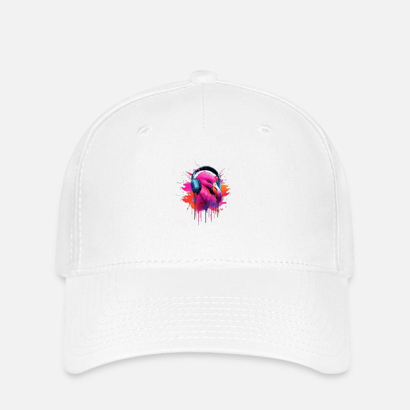 Flamingo Fusion - Flexfit Cap - Weiß