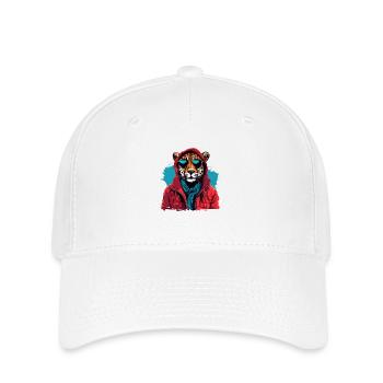 Street style cheetah | Cheetah lovers - Flexfit Cap - white - Front