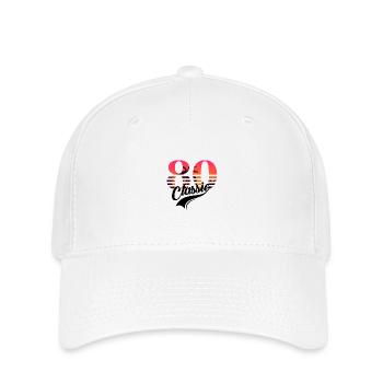 Jahrgang 1980-80 Jahre - Flexfit Cap - Weiß - Vorne