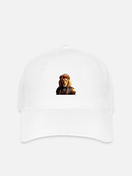 Mittelalter-Löwe - Flexfit Cap - Weiß