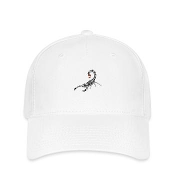Weihnachtlicher Skorpion - Flexfit Cap - Weiß - Vorne