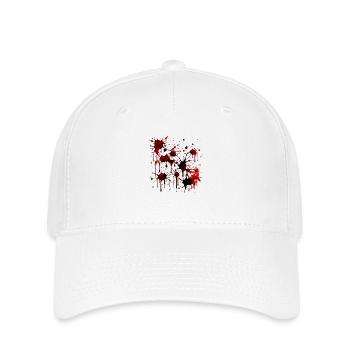 Blood Spatter Halloween Blood Blood Squirrels - Flexfit Cap - white - Front