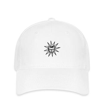 Witchcore tattoo style Star Lion - Flexfit Cap - white - Front