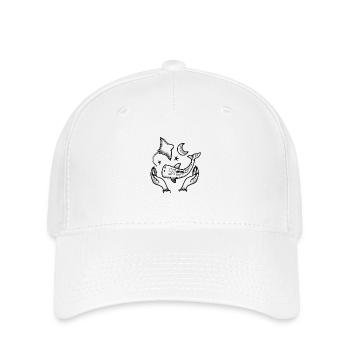 Witchcore Tattoo Stil Hände, Walhai Stachelrochen - Flexfit Cap - Weiß - Vorne