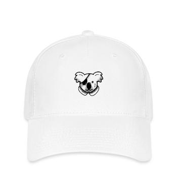 Tattoo niedlicher Koala-Pirat im Halsband - Flexfit Cap - Weiß - Vorne