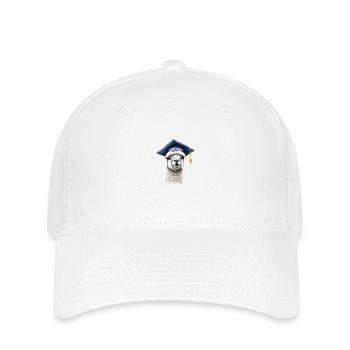 Bachelor Alpaka Studium Schulabschluss Absolvent - Flexfit Cap - Weiß - Vorne