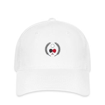 couronne ping-pong - Casquette Flexfit - blanc - Devant