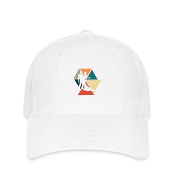 Vintage Retro Bräutigam Paar-Braut Geschenkidee - Flexfit Cap - Weiß - Vorne