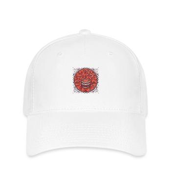 Drum Schlagzeug - Flexfit Cap - Weiß - Vorne