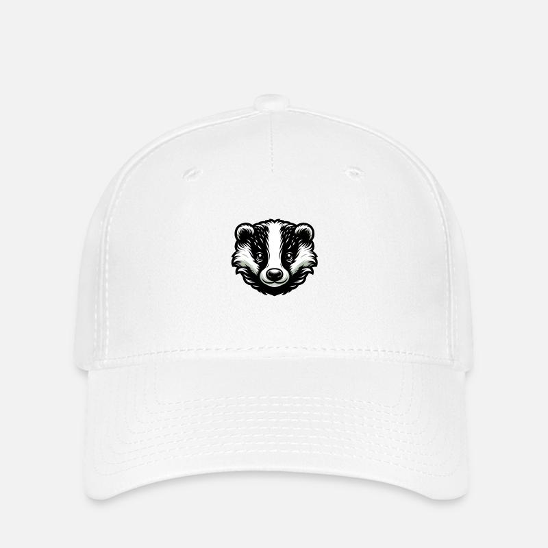 Badger - Flexfit Cap - white