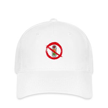 Traffic light government prohibition sign - Flexfit Cap - white - Front