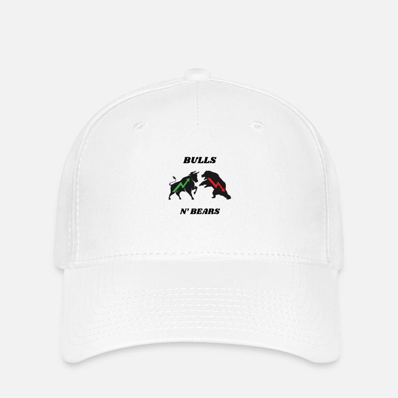 BULLS BEARS - Flexfit Cap - Weiß