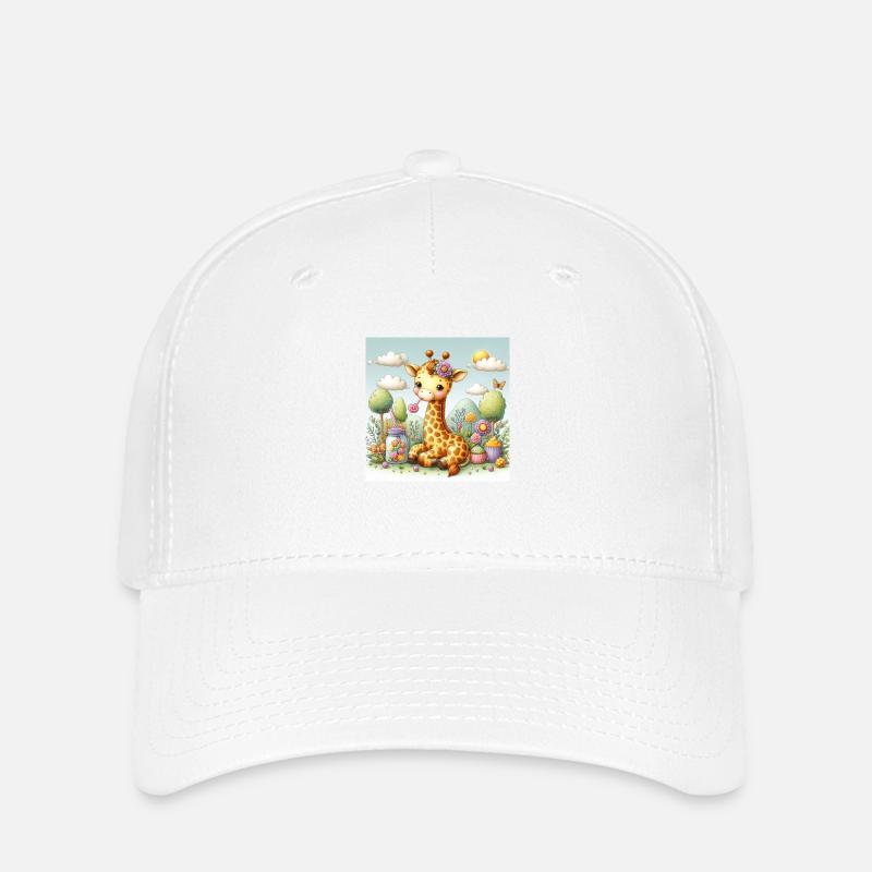 Giraffennascherei - Flexfit Cap - Weiß