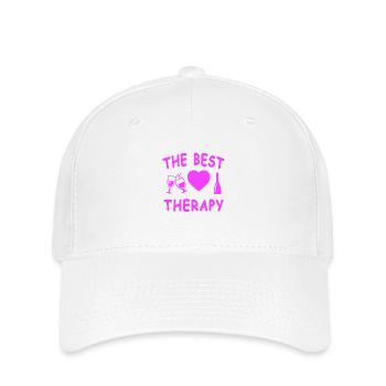 Wein - Flexfit Cap - Weiß - Vorne
