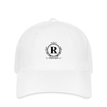 Letter R Decoration - Flexfit Cap - white - Front