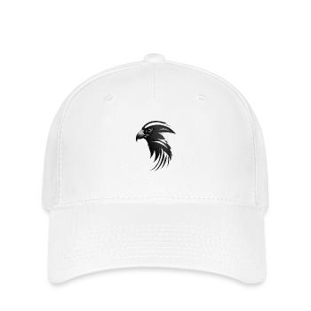 Eagle Bird of Prey Head - Flexfit Cap - white - Front