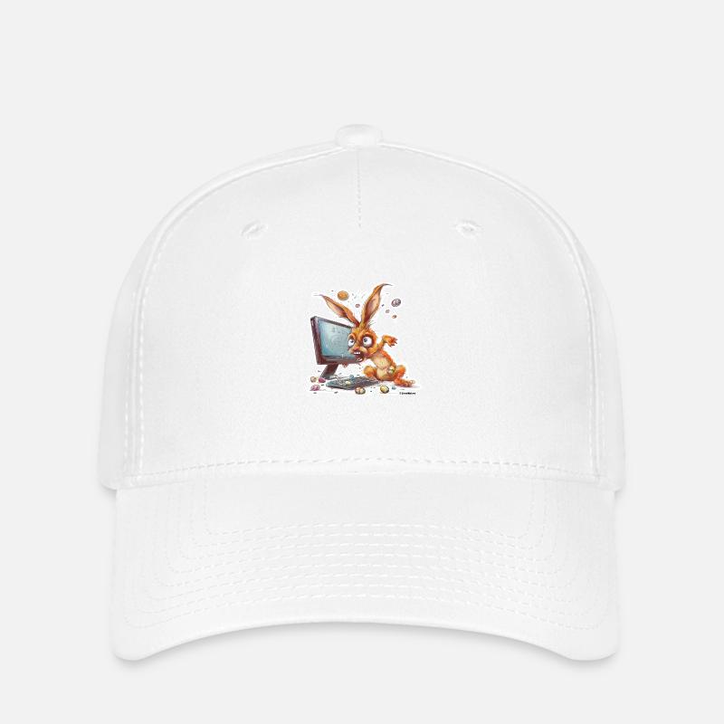 Crazy Easter Bunny II - Flexfit Cap - white