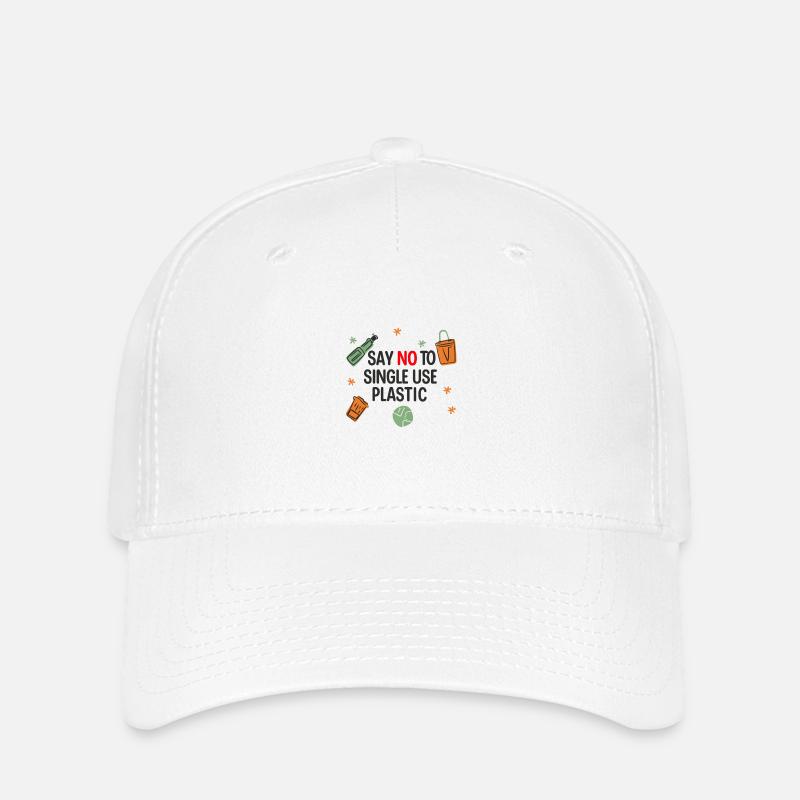 NO plastic - Flexfit Cap - white